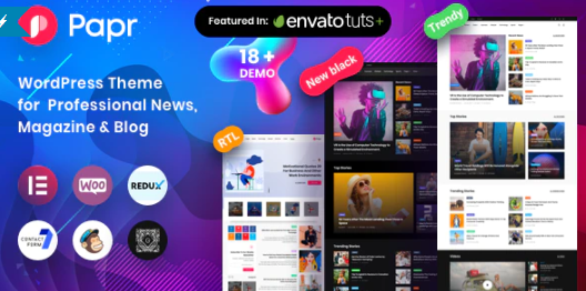 News Magazine Papr - News Magazine WordPress Theme 1.4.9