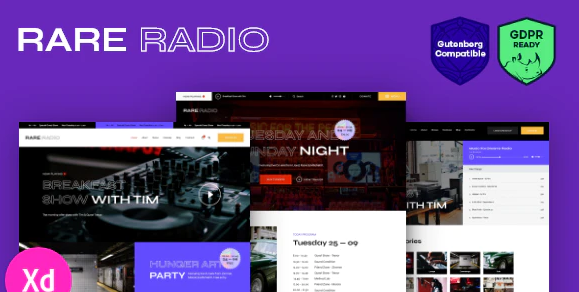 Rare Radio | Online Music Radio Station & Podcast WordPress Theme 1.0.14