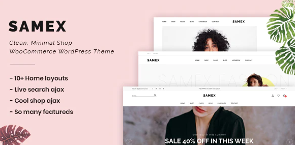 Samex - Clean, Minimal Shop WooCommerce WordPress Theme