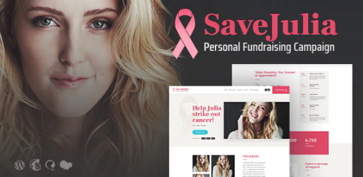 Save Julia | Donation & Fundraising Charity WordPress Theme