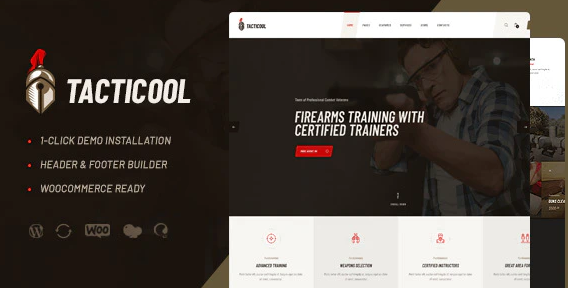 Tacticool | Shooting Range & Gun Store WordPress Theme