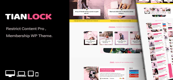 TianLock - Restrict Content Pro / Membership Theme