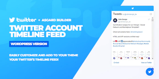 Twitter Timeline Feed WordPress Plugin