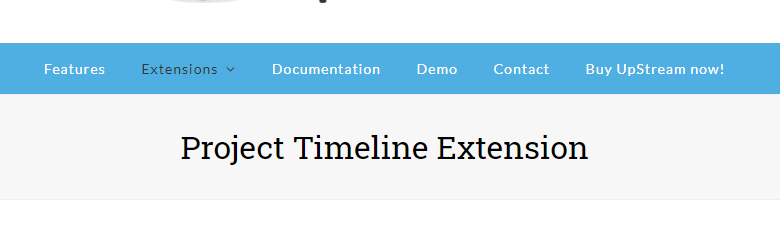 UpStream Project Timeline