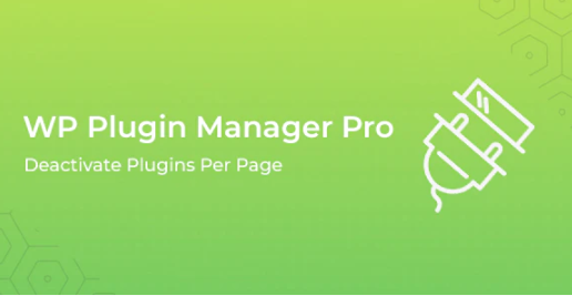 WP Plugin Manager Pro - Deactivate plugin per page