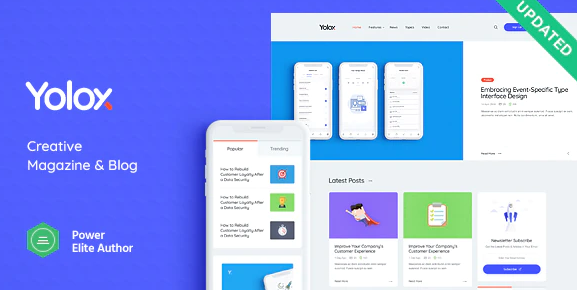 Yolox | Modern WordPress Blog Theme for Business