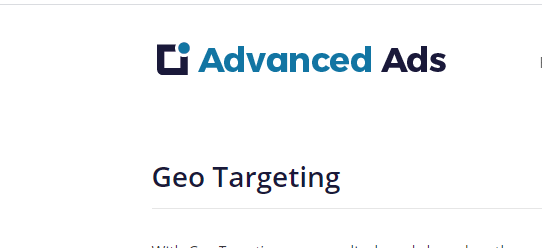 Advanced Ads: Geo Targeting