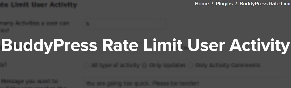 BuddyPress Private Message Rate Limiter