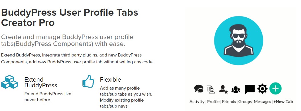 BuddyPress User Profile Tabs Creator Pro