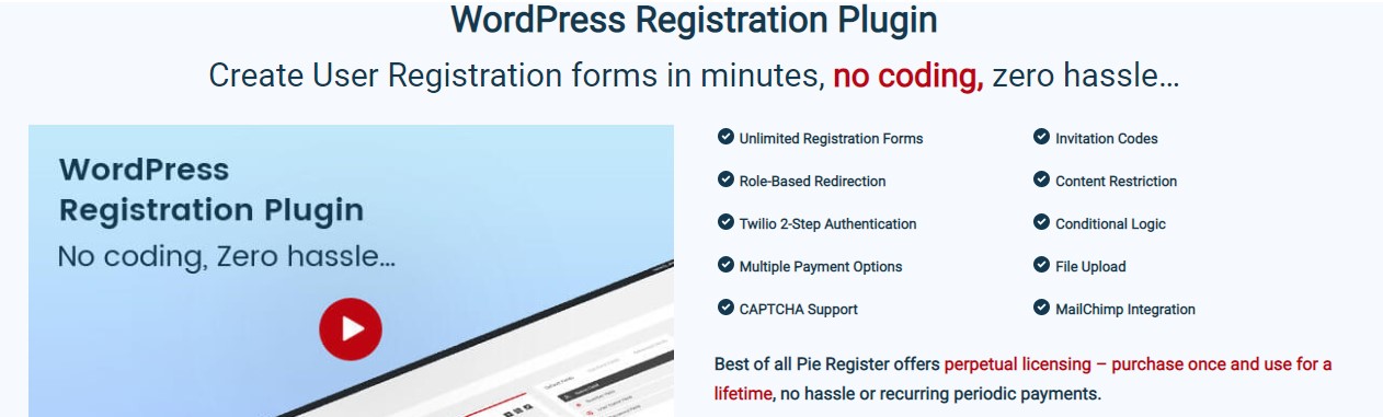 Product Image - Pie Register Premium – WordPress Registration Plugin 3.8.3.4