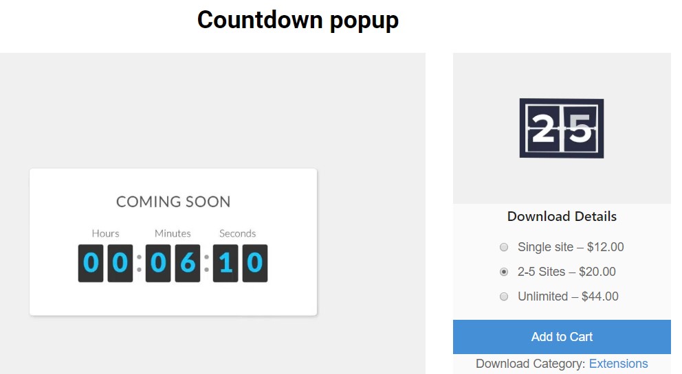 Popup Builder Countdown