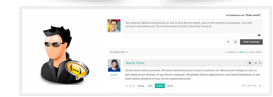 WpDiscuz – Private Comments