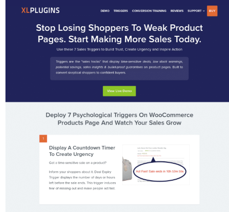 XL WooCommerce Sales Triggers