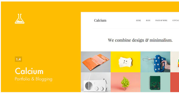 Calcium - Minimalist Portfolio & Blogging Theme