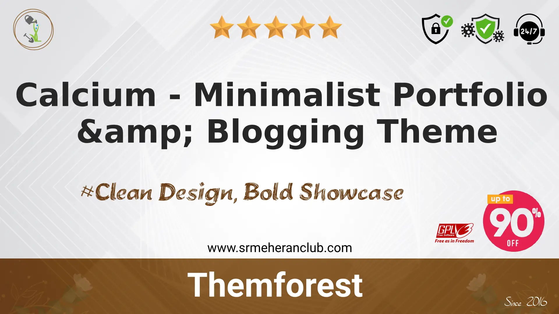 Calcium – Minimalist Portfolio & Blogging Theme — Theme by Themeforest
