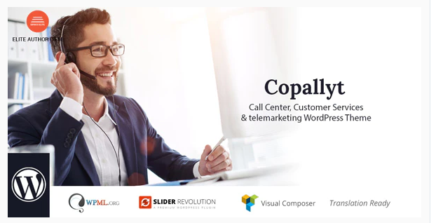 Product Image - Copallyt : Call Center & Telemarketing WordPress Theme