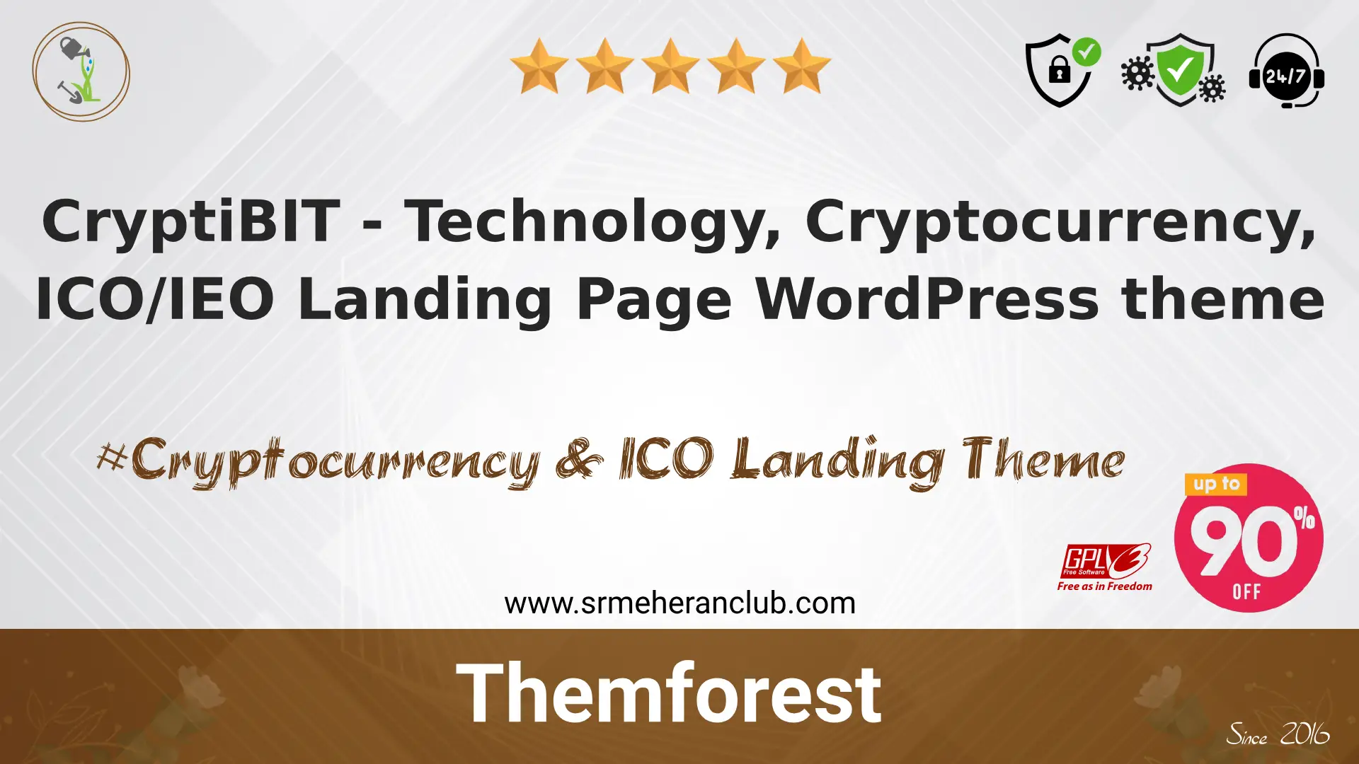 CryptiBIT – Technology, Cryptocurrency, ICO/IEO Landing Page WordPress theme — Theme by Themeforest
