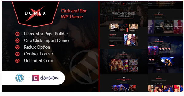 Product Image - Domex – Night Club WordPress Theme
