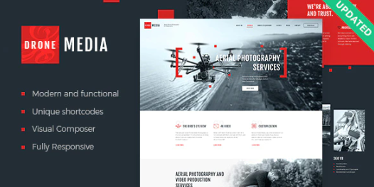 Drone Media | Aerial Photography & Videography WordPress Theme
