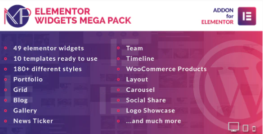 Elementor Widgets Mega Pack - Addons for Elementor