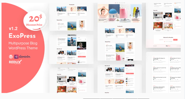 Exopress | Multipurpose Personal Blog WordPress Theme