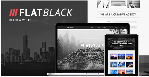 Flatblack – One Page Muse Template — Theme by Themeforest