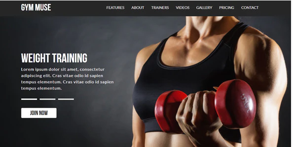 Gym | Muse Template — Theme by Themeforest