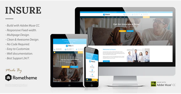 Insure – Insurance, Finance, & Business Muse Template — Theme by Themeforest