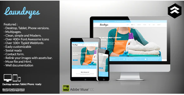 Laundryes – Laundry Business Muse Template — Theme by Themeforest