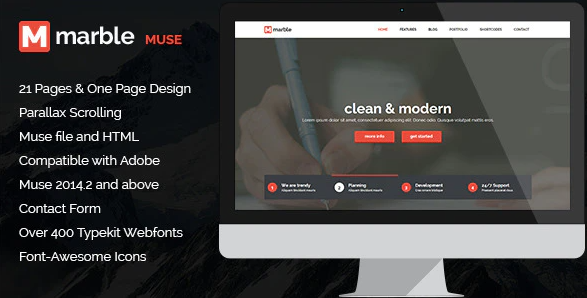 Marble – Multipurpose MUSE Template — Theme by Themeforest