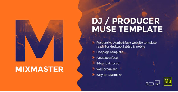 MixMaster – DJ / Producer Website Muse Template — Theme by Themeforest