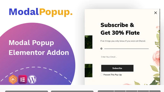 Modal Popup box Elementor Addon