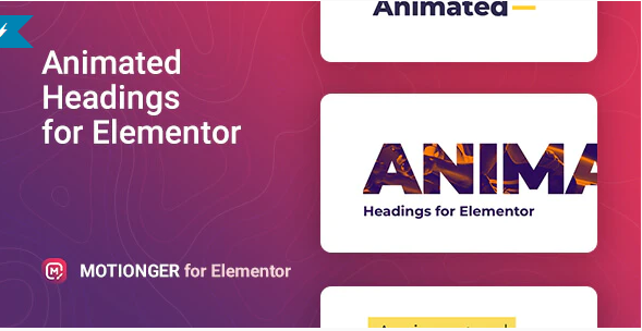 Motionger – Animated Heading for Elementor