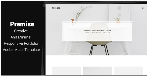 Premise – Creative and Minimal Portfolio Adobe Muse Template — Theme by Themeforest