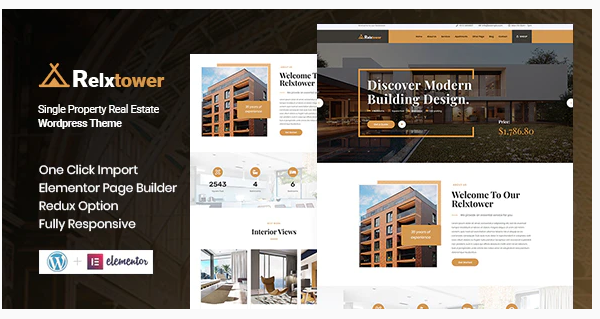 Relxtower - Single Property WordPress Theme