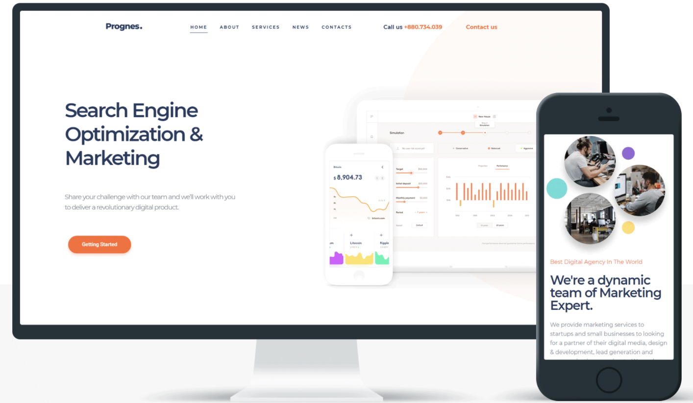 Product Image - Prognes – Consulting Multipurpose Clean Elementor WordPress Theme