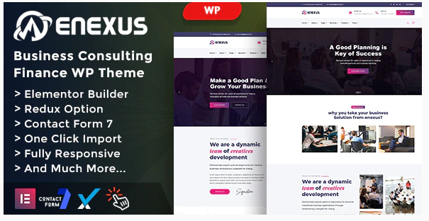 Enexus - Consulting Business Elementor WordPress Theme