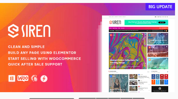 Siren - News Magazine Elementor WordPress Theme
