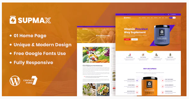 Product Image - Supmax – Health & Supplement WordPress Theme
