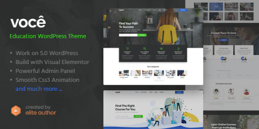 Vocee - Education & LMS WordPress Theme