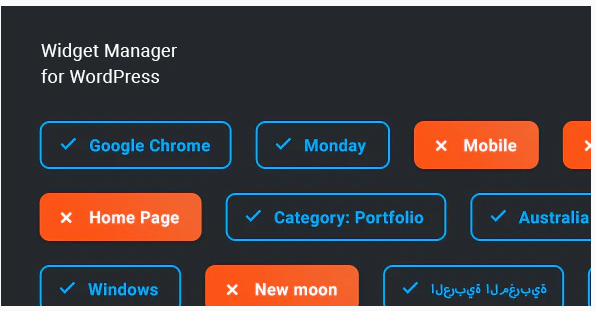 Widget Manager – WordPress widgets management system