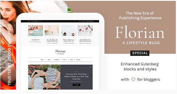 Florian - Responsive Personal WordPress Blog Theme