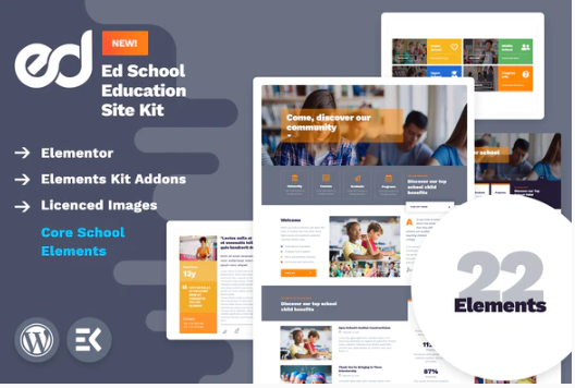 Product Image - EdSchool – Education Template Kit Product Image - EdSchool – Education Template Kit