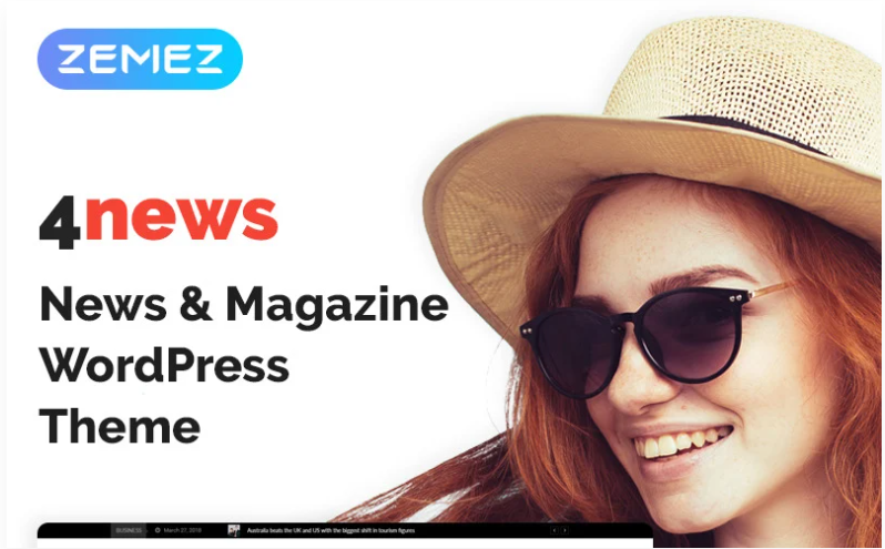 4News - News & Magazine Elementor WordPress Theme