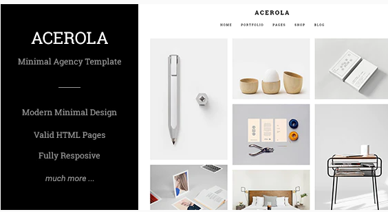 Acerola - Ultra Minimalist Agency HTML Template