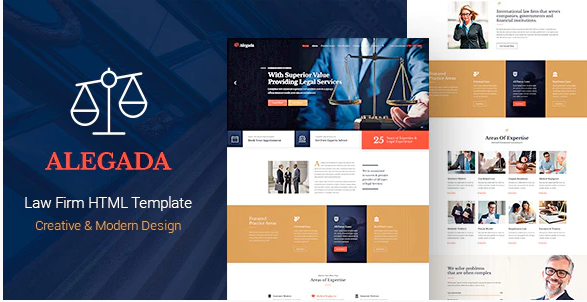 Alegada - Law HTML Template