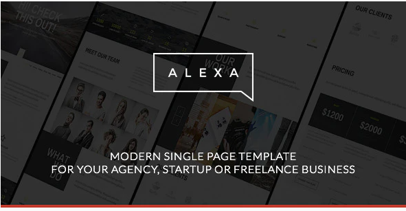 Alexa - Creative Single Page Template