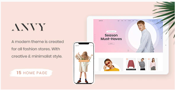 Anvy - Clean, Minimal Shop PSD Template