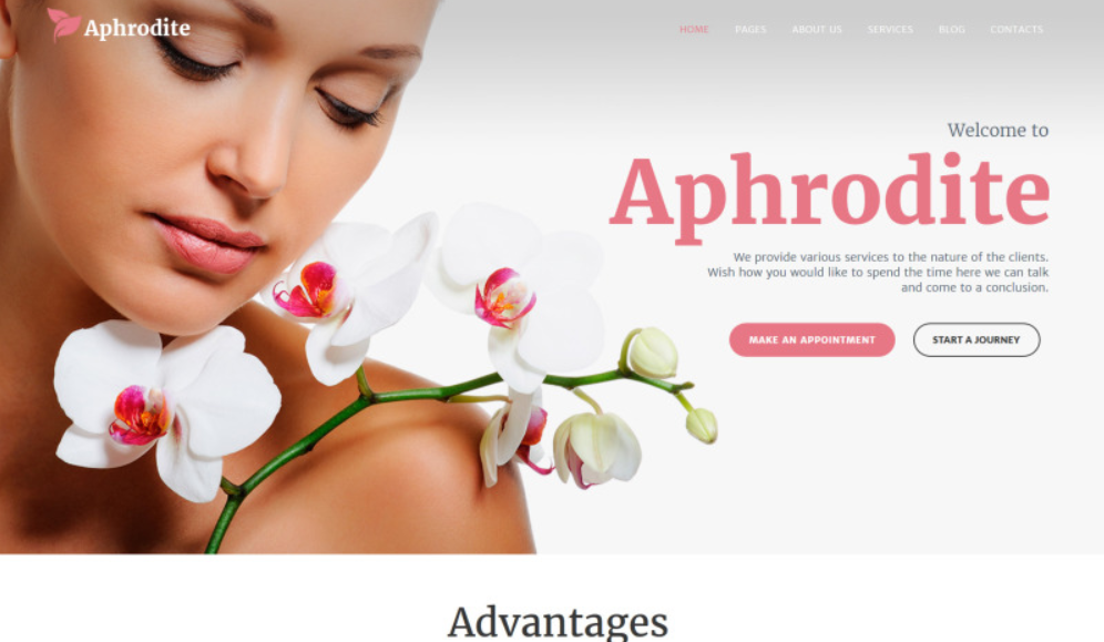 Aphrodite - Beauty & SPA Salon Responsive WordPress Theme