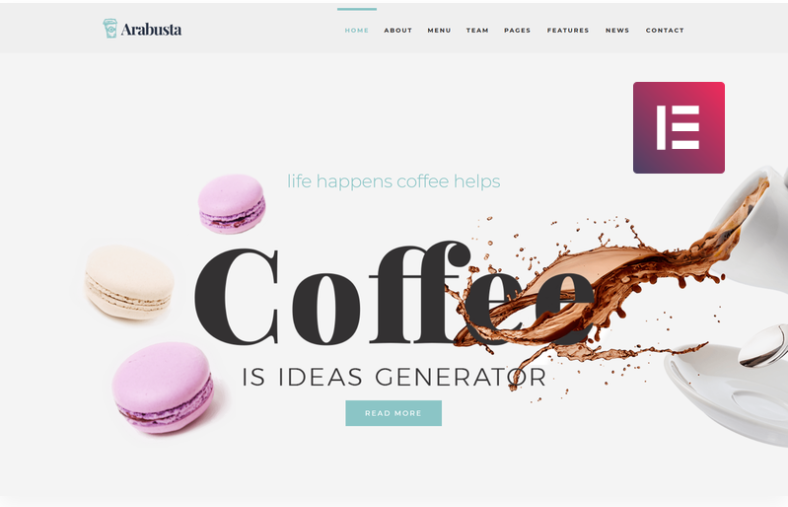 Arabusta - Coffeehouse Elementor WordPress Theme